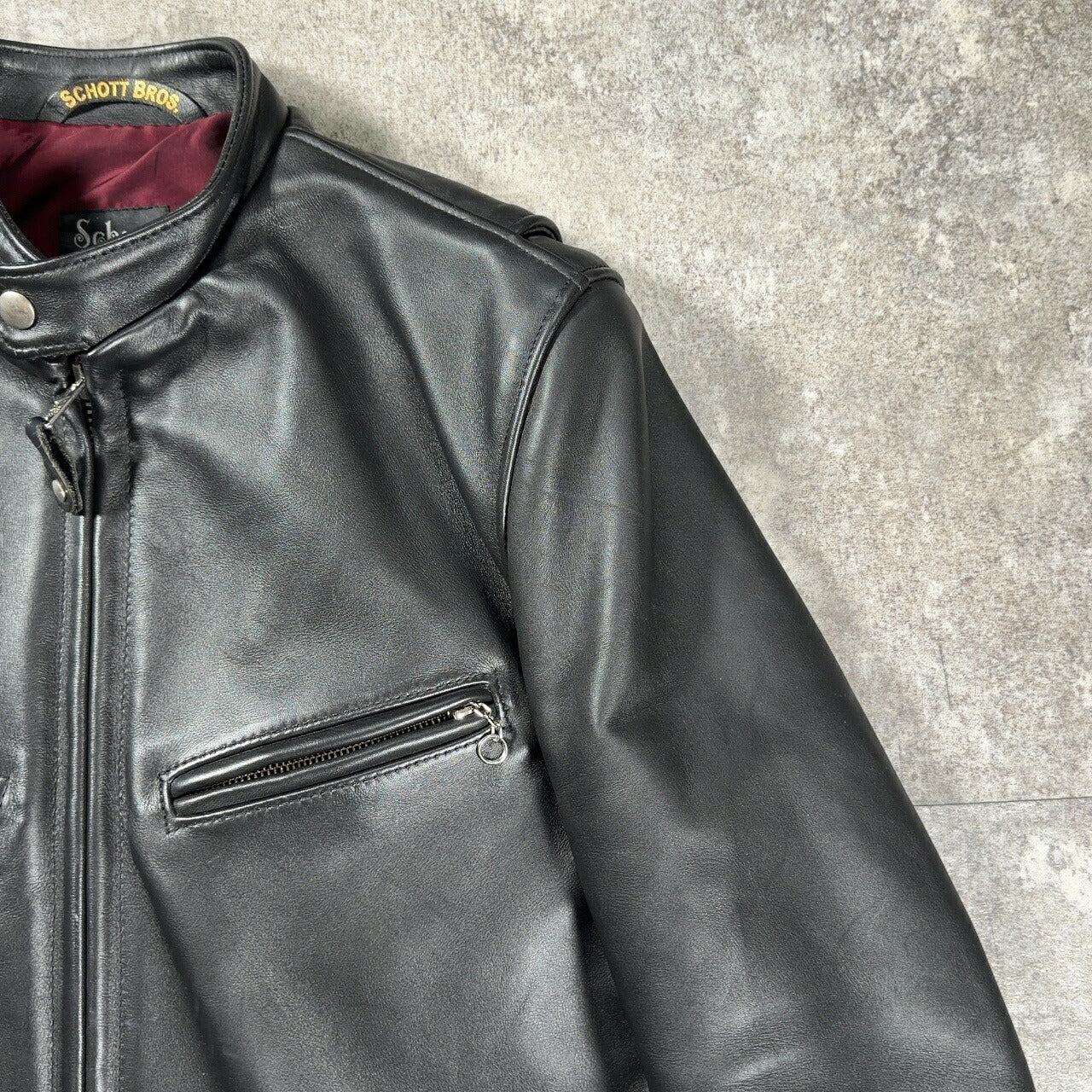 Schott 60s Repro 641XX Single Rider Jacket Black Size 38