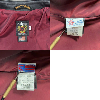 Schott 60s Repro 641XX Single Rider Jacket Black Size 38