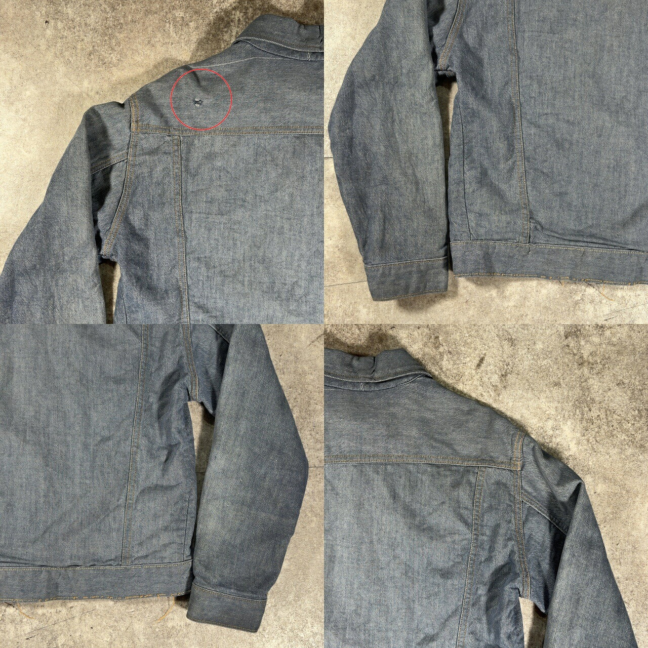 Sears Roebucks 60s Houndstooth Selvedge Jacket Blue Size 42