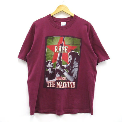 SCREEN STARS 00s Rage Against The T-Shirt Purple Size M