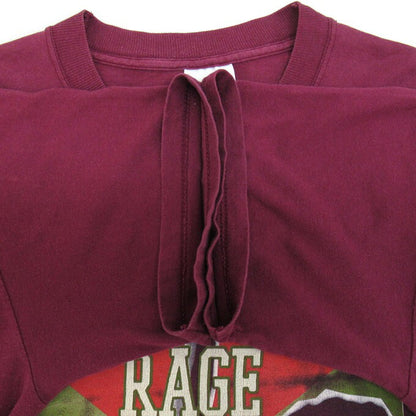 SCREEN STARS 00s Rage Against The T-Shirt Purple Size M