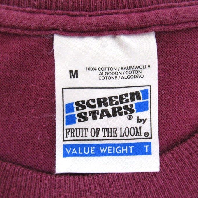 SCREEN STARS 00s Rage Against The T-Shirt Purple Size M