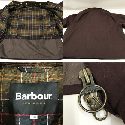 Barbour Borrowdale Short Blouson Jacket Brown Size 38
