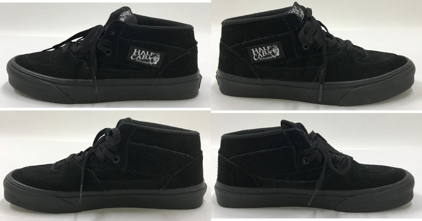VANS SKATE HALF CAB Black Sneakers Size 27