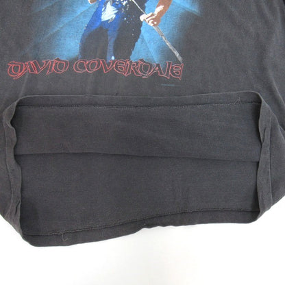 Whitesnake 1987 David Coverdale Tour T-Shirt Black Size L