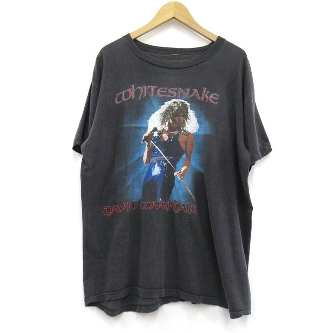 Whitesnake 1987 David Coverdale Tour T-Shirt Black Size L