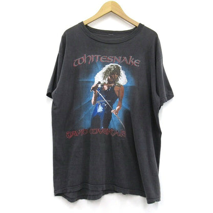 Whitesnake 1987 David Coverdale Tour T-Shirt Black Size L