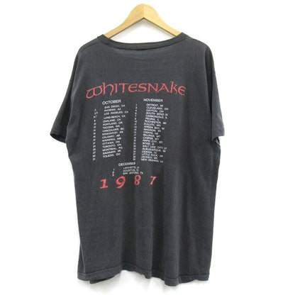 Whitesnake 1987 David Coverdale Tour T-Shirt Black Size L