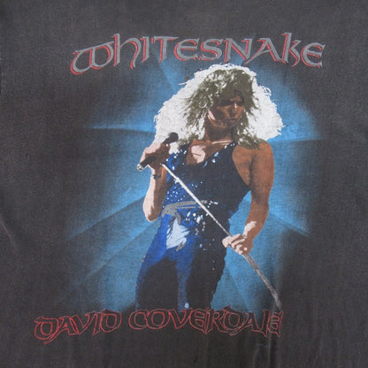 Whitesnake 1987 David Coverdale Tour T-Shirt Black Size L