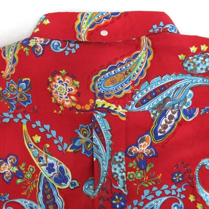 RALPH LAUREN 90s Paisley Pattern Shirt Red Size L