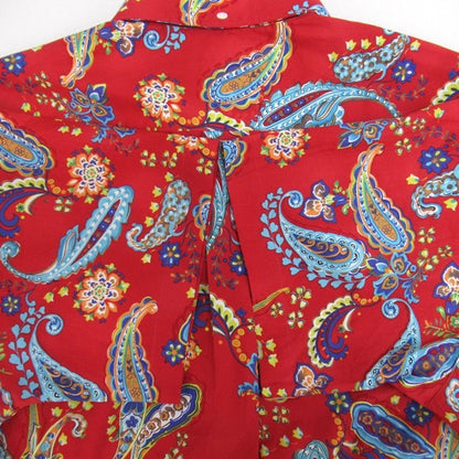 RALPH LAUREN 90s Paisley Pattern Shirt Red Size L