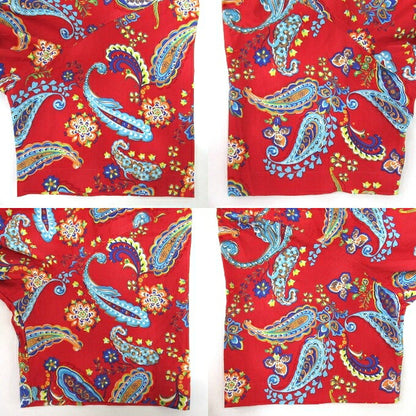 RALPH LAUREN 90s Paisley Pattern Shirt Red Size L