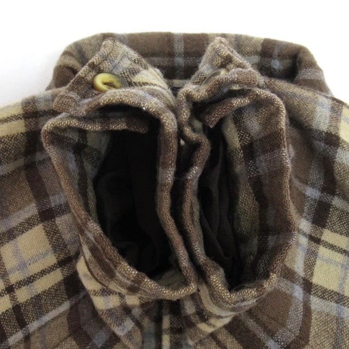 PENDLETON Check Pattern Wool Shirt Brown Size L