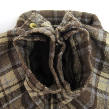 PENDLETON Check Pattern Wool Shirt Brown Size L
