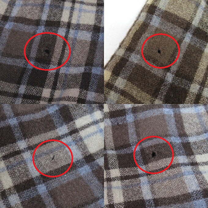 PENDLETON Check Pattern Wool Shirt Brown Size L