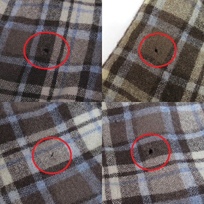 PENDLETON Check Pattern Wool Shirt Brown Size L