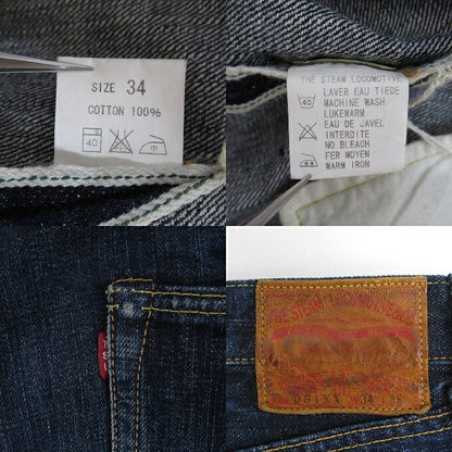 THE STEAM LOCOMOTIVE Selvedge D51XX Jeans Blue Size W34