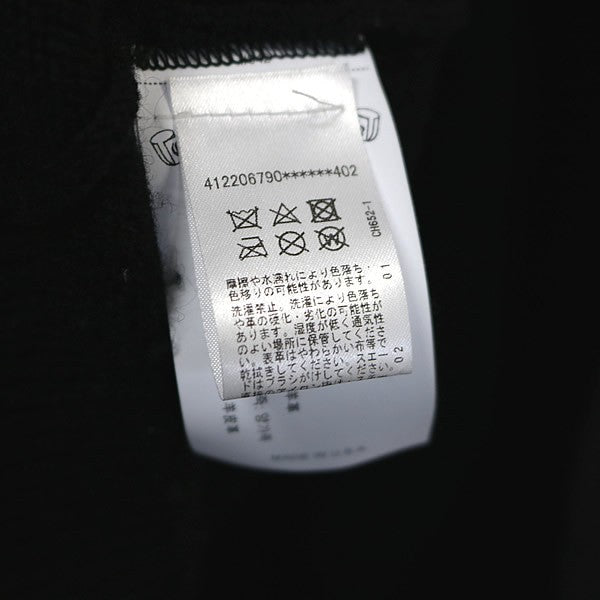 CHROME HEARTS Cashmere Cross Patch Knit Hoodie Black Size M