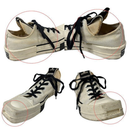 CONVERSE TURBODRK OX CHUCK Rick Owens Sneakers Gray Size 25