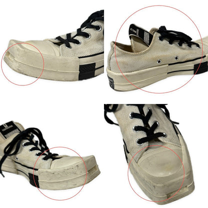 CONVERSE TURBODRK OX CHUCK Rick Owens Sneakers Gray Size 25