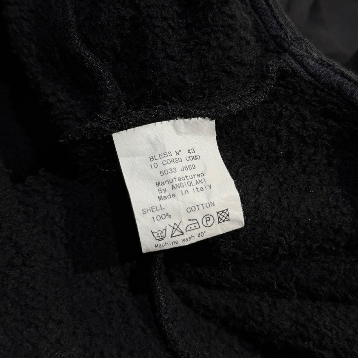 BLESS N°43 2011 Asymmetric High Sweatshirt Black