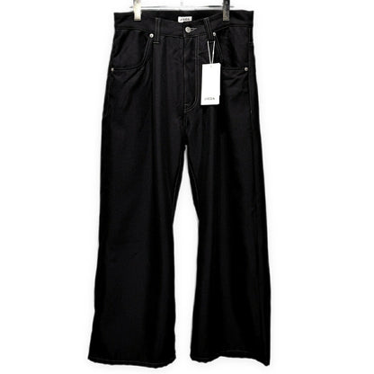 JieDa Wide One Tuck Straight Pants Black Size 1