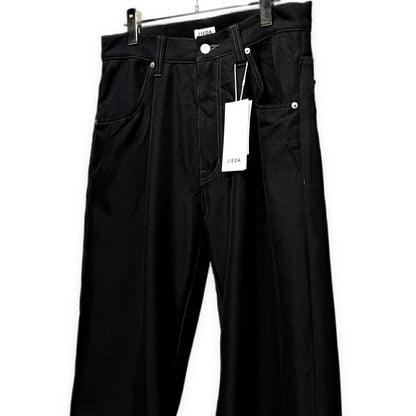 JieDa Wide One Tuck Straight Pants Black Size 1