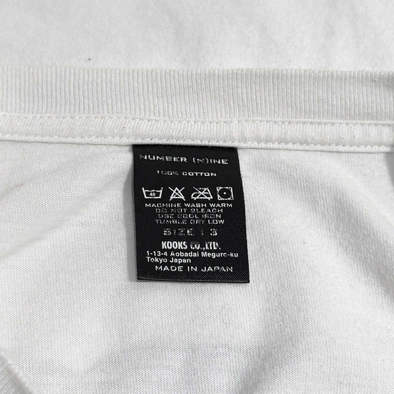 NUMBER NINE x Disney Liam Gallagher T-Shirt White Size 3
