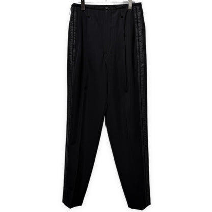 Y's for men 90s Wool Gabardine 2-Tuck Pants Black Size S