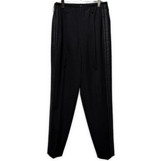 Y's for men 90s Wool Gabardine 2-Tuck Pants Black Size S