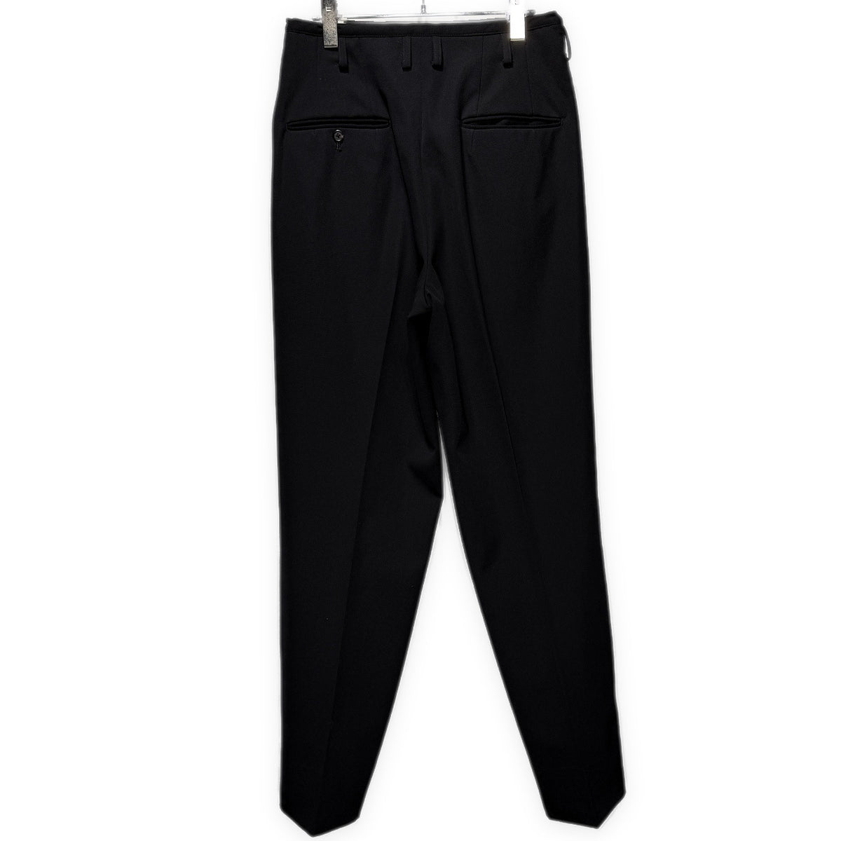 Y's for men 90s Wool Gabardine 2-Tuck Pants Black Size S