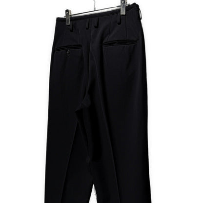 Y's for men 90s Wool Gabardine 2-Tuck Pants Black Size S