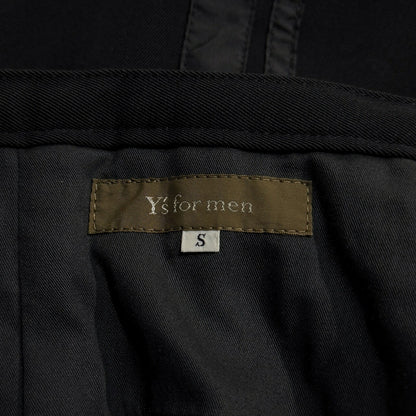Y's for men 90s Wool Gabardine 2-Tuck Pants Black Size S