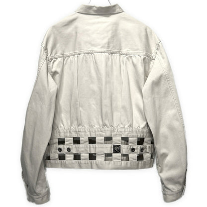 KAPITAL Vintage Satin Windowpane 1st Jacket Gray Size L