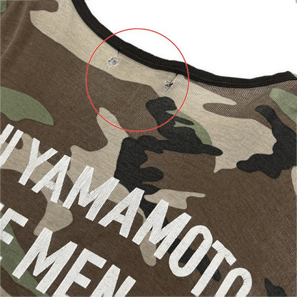Yohji Yamamoto Pour Homme 10AW Camo T-Shirt Multi Size 3