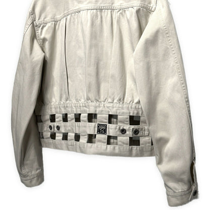 KAPITAL Vintage Satin Windowpane 1st Jacket Gray Size L