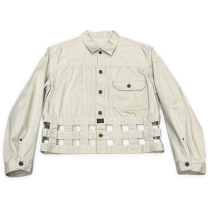 KAPITAL Vintage Satin Windowpane 1st Jacket Gray Size L