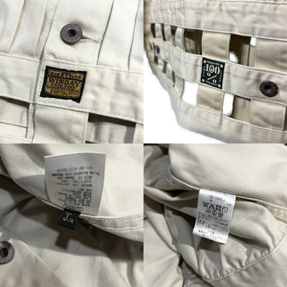 KAPITAL Vintage Satin Windowpane 1st Jacket Gray Size L