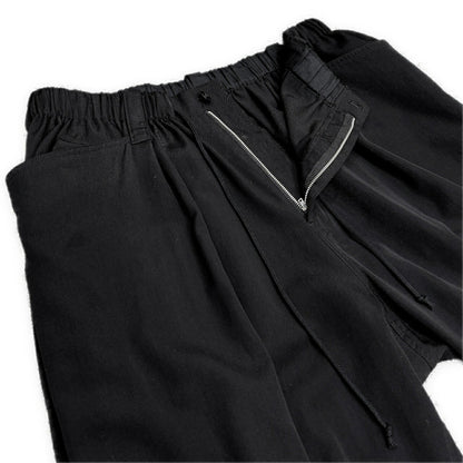 Yohji Yamamoto Pour Homme 13SS Gabardine Pants Black Size 3