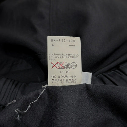 Yohji Yamamoto Pour Homme 13SS Gabardine Pants Black Size 3