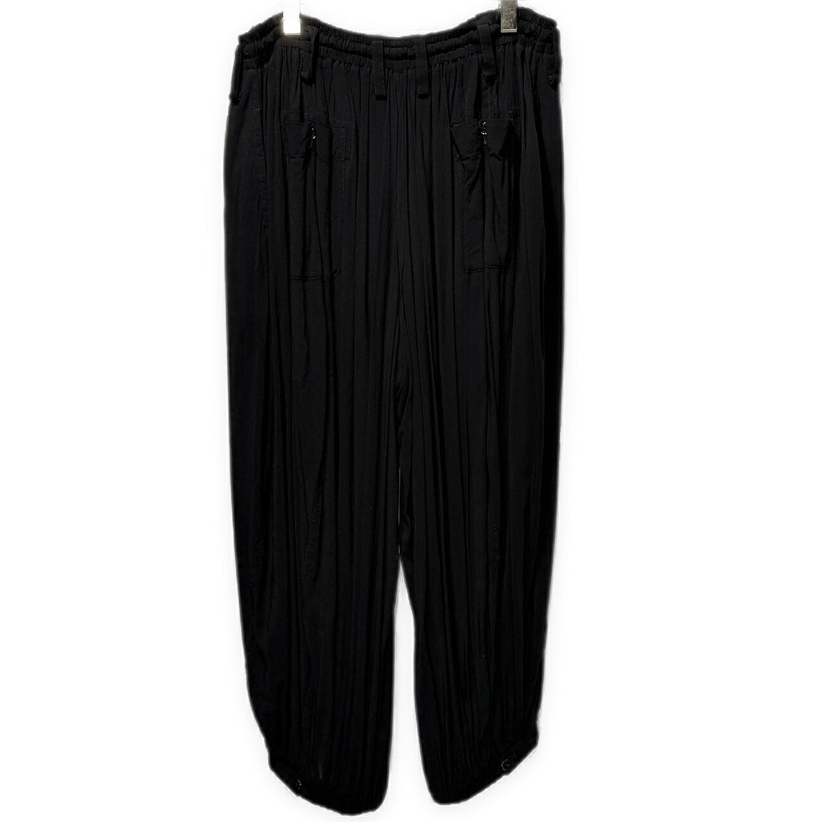 Yohji Yamamoto Pour Homme 13SS Rayon Pants Black Size 2