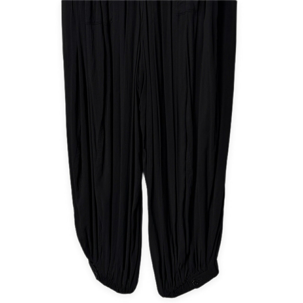 Yohji Yamamoto Pour Homme 13SS Rayon Pants Black Size 2