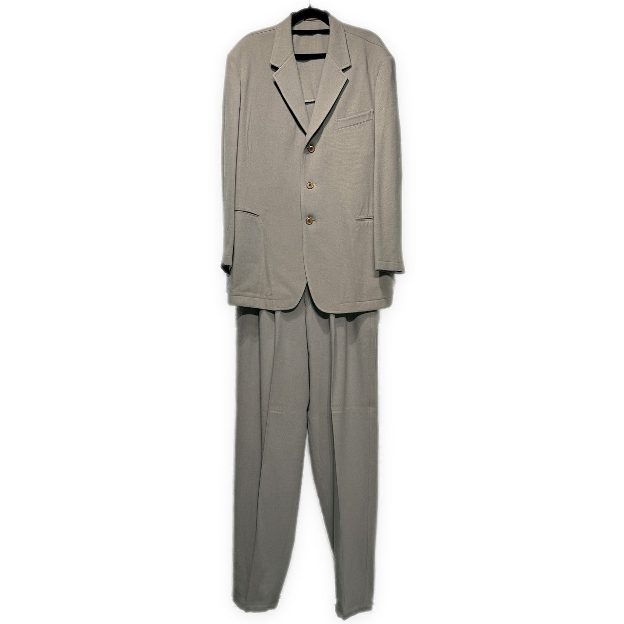 Y's for men 90s Wool 3-Button Suit Gray Size M