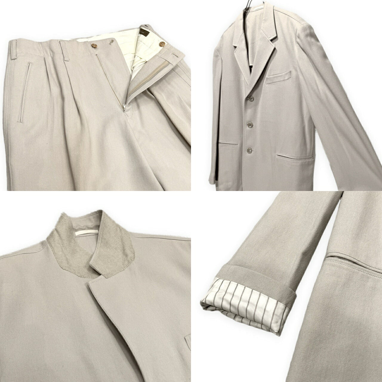 Y's for men 90s Archive Wool 3-Button Suit Gray Size M