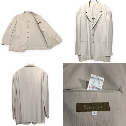 Y's for men 90s Archive Wool 3-Button Suit Gray Size M