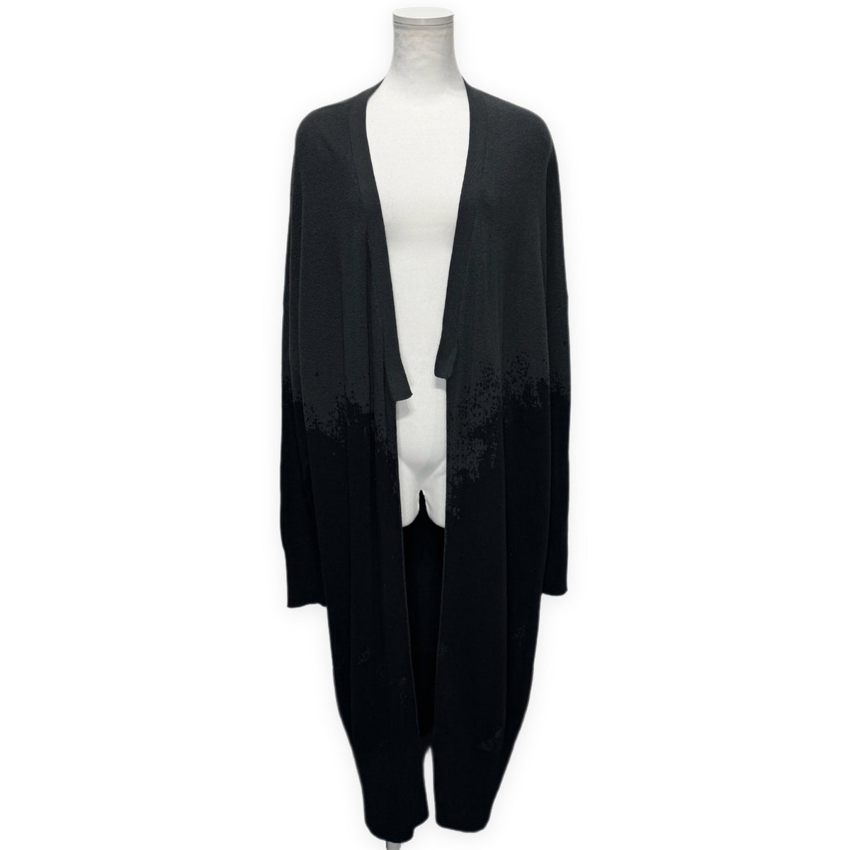 Y's Cotton Linen Buttonless Gradation Cardigan Size 2