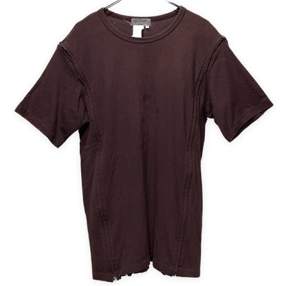 Yohji Yamamoto Pour Homme Zip Design T-Shirt Brown Size 3