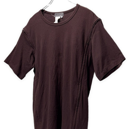 Yohji Yamamoto Pour Homme Zip Design T-Shirt Brown Size 3