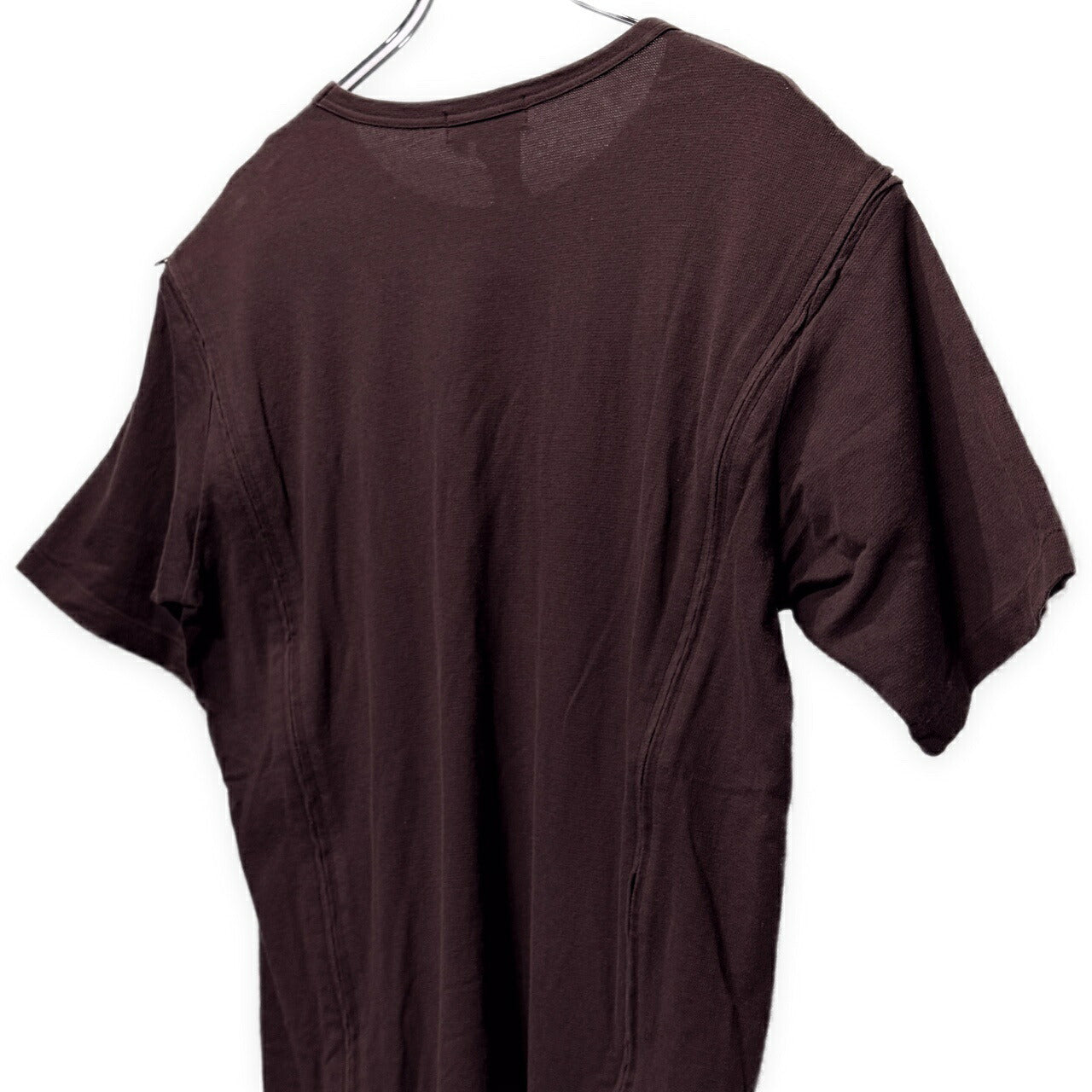 Yohji Yamamoto Pour Homme Zip Design T-Shirt Brown Size 3