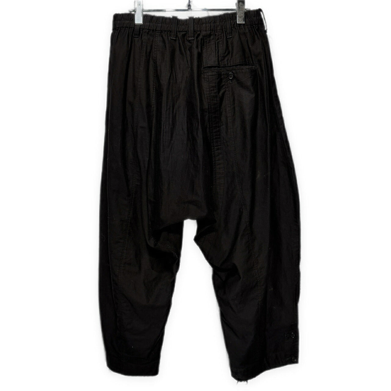 Yohji Yamamoto Pour Homme Cotton Twill Pants Black Size 2